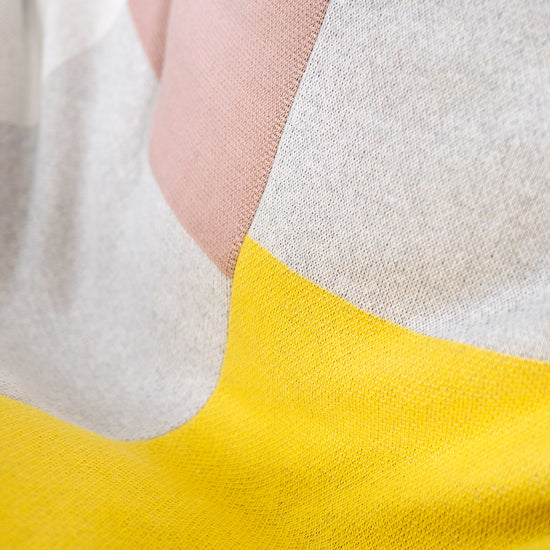 Gaming Sækkestol - Strikket Farveblok Grå 03