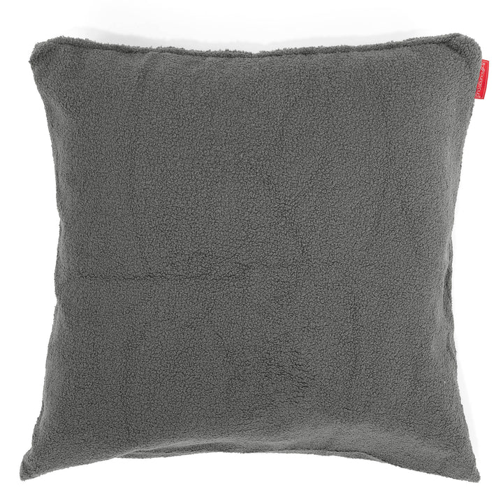 Kæmpe Pudebetræk 70 x 70cm - Boucle Grå 01