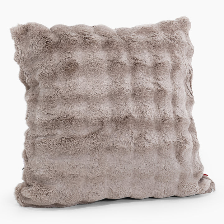 Kæmpe Pudebetræk 70 x 70cm-Imiteret Pels Bubble Mink 02