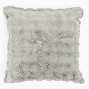Kæmpe Pudebetræk 70 x 70cm - Imiteret Pels Bubble Salviegrøn