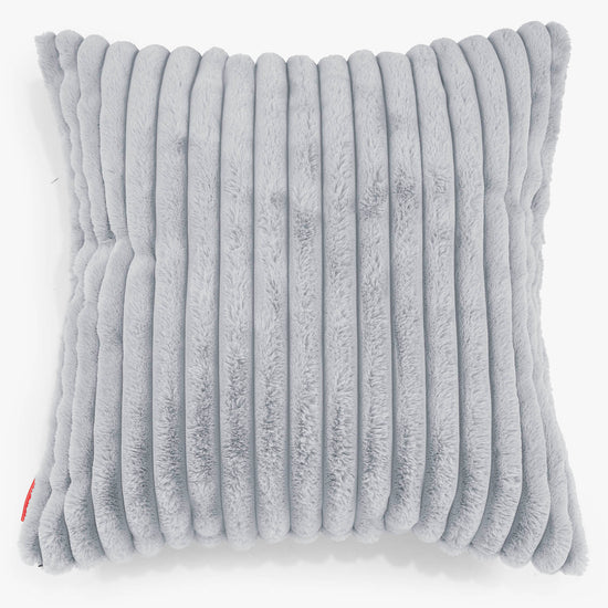 Kæmpe Pudebetræk 70 x 70cm - Ultraplysfløjl Andeægblå 01
