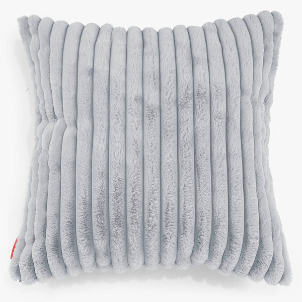 Kæmpe Pudebetræk 70 x 70cm - Ultraplysfløjl Andeægblå 01