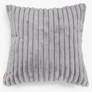 Kæmpe Pudebetræk 70 x 70cm - Ultraplysfløjl Grå