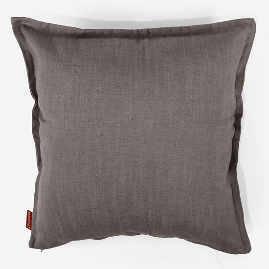 Kæmpe Pudebetræk 70 x 70cm - Hørlook Skifergrå 01