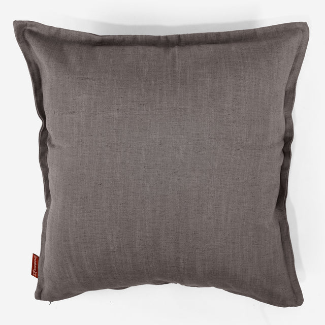Kæmpe Pudebetræk 70 x 70cm - Hørlook Skifergrå 01