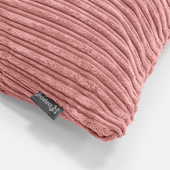 Kæmpe Pudebetræk 70 x 70cm - Klassisk Jernbanefløjl Fersken 03