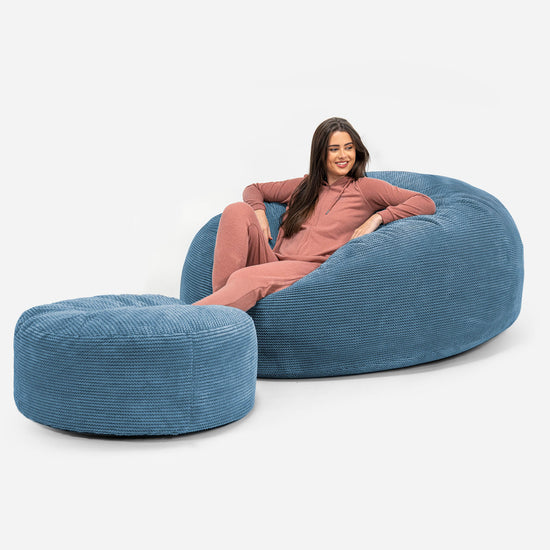Kæmpe Sækkestol Sofa XXL 'Mega Mammut' - Pom Pom Himmel 02