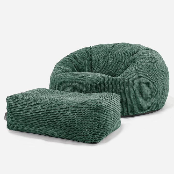 Klassisk Sækkestol Sofa - Pom Pom Mosgrøn 02