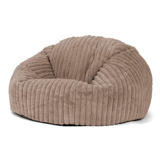 Klassisk Sækkestol Sofa - Ultraplysfløjl Mink 01