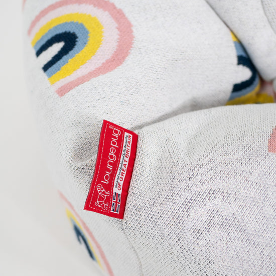 Klassisk Sækkestol til Børn 1-5 år - Strikket Regnbue 02