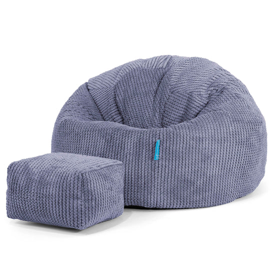 Klassisk Sækkestol til Børn 1-5 år - Pom Pom Lilla 02