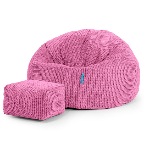 Klassisk Sækkestol til Børn 1-5 år - Pom Pom Pink 02