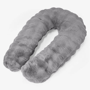 Krammepude - Imiteret Pels Bubble Grå