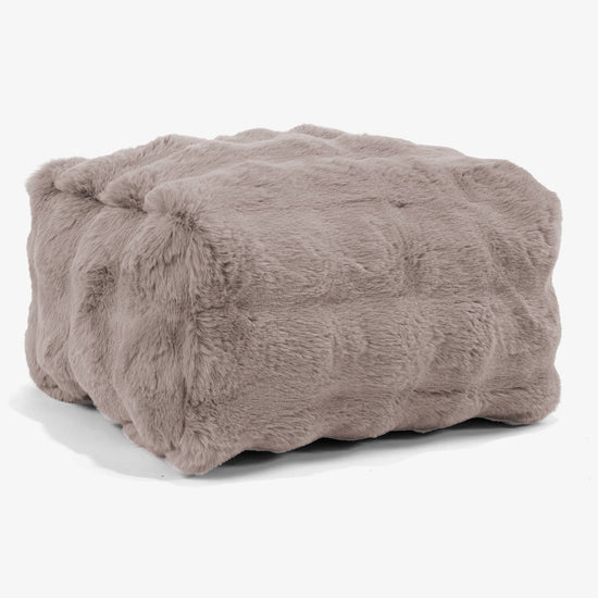Lille Fodskammel - Imiteret Pels Bubble Mink 01