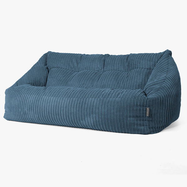 Maya Sækkesofa - Klassisk Jernbanefløjl Navy 01