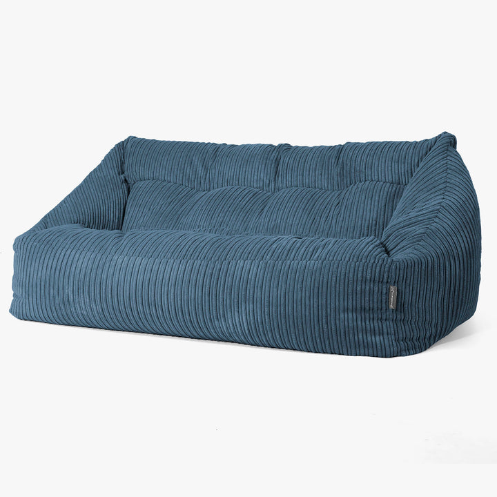 Maya Sækkesofa - Klassisk Jernbanefløjl Navy 03