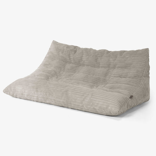 Noah Gulvsofa Sækkestol - Jernbanefløjl Mink 02