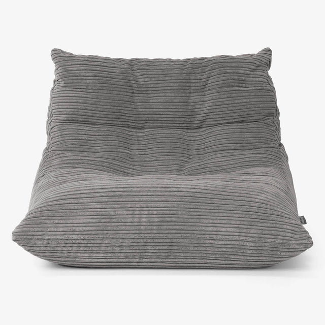 Noah Gulvstol Sækkestol - Jernbanefløjl Grafit Grå 01