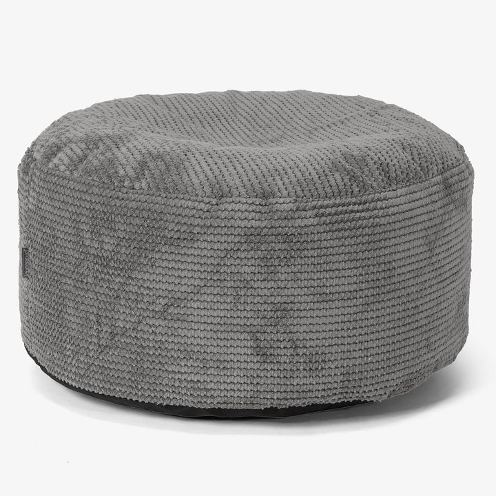 Ottoman Puf med Bakke - Pom Pom Kul Grå - 02