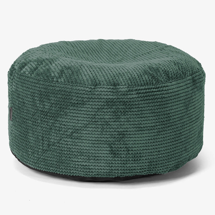 Ottoman Puf med Bakke - Pom Pom Mosgrøn - 02