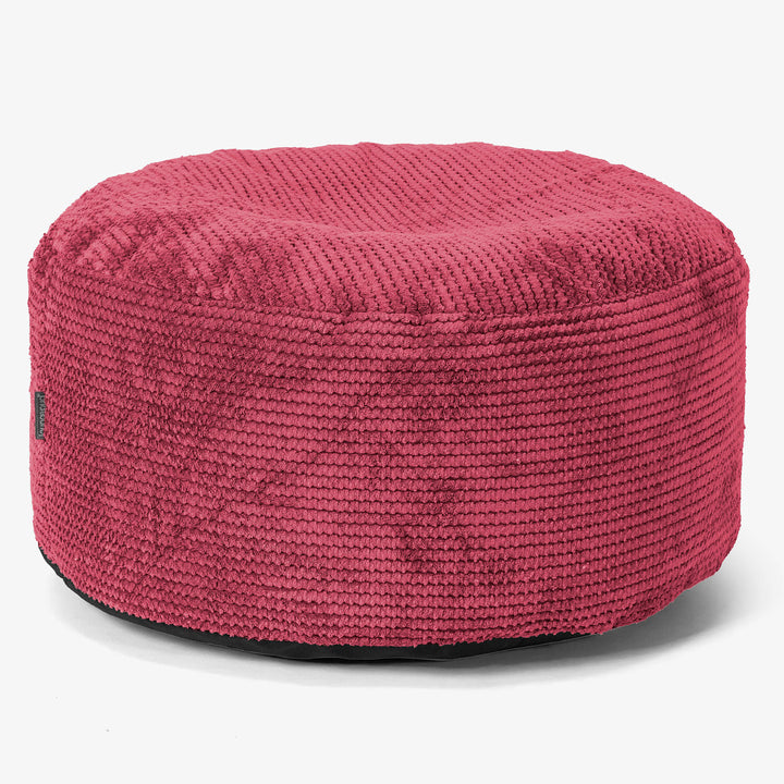 Ottoman Puf med Bakke - Pom Pom Pastelrød - 02