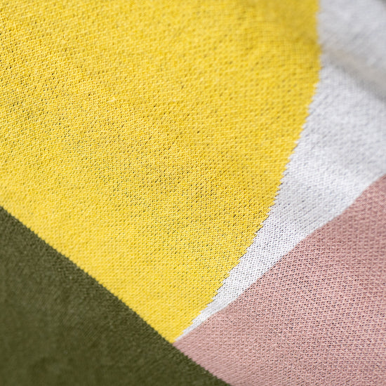 Plaid / Tæppe - Strikket Geometrisk Farveblok Grøn 04