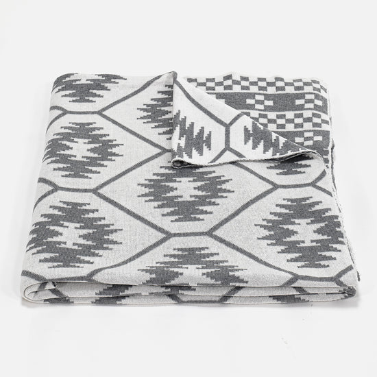 Plaid / Tæppe - Strikket Horizon 03