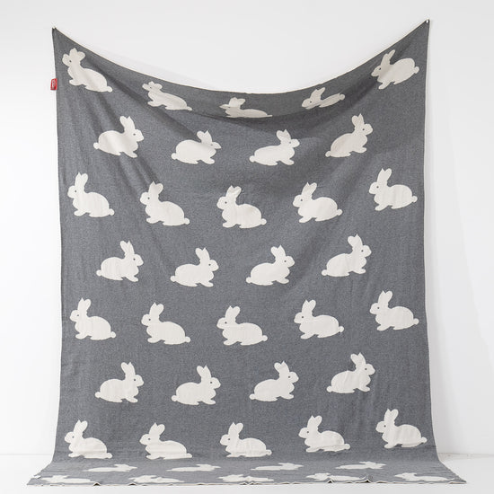 Plaid / Tæppe - Strikket Rabbit 01