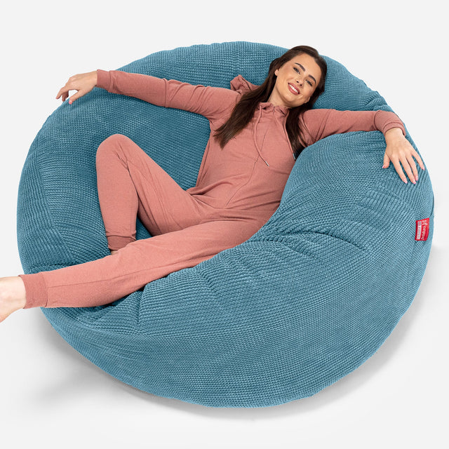 Kæmpe Sækkestol Sofa XXL 'Mega Mammut' Udskifteligt betræk - Pom Pom 01