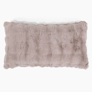 Kæmpe Pudebetræk 40 x 70cm - Imiteret Pels Bubble Mink