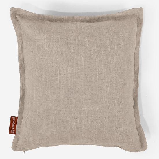 Pudebetræk 47 x 47cm - Hørlook Cremefarvet 01