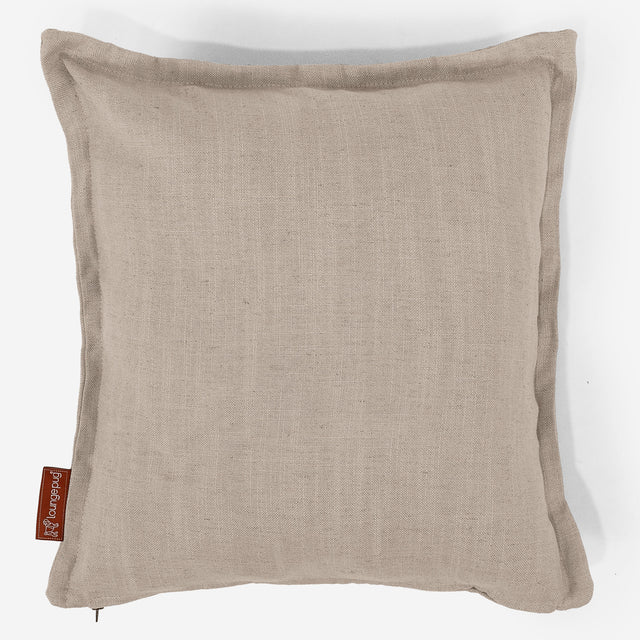 Pudebetræk 47 x 47cm - Hørlook Cremefarvet 01