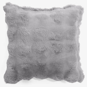 Pudebetræk 47 x 47cm - Imiteret Pels Bubble Grå