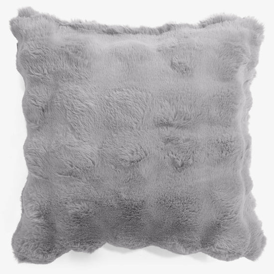 Pudebetræk 47 x 47cm - Imiteret Pels Bubble Grå 01
