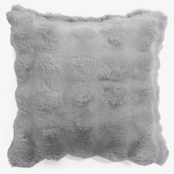 Pudebetræk 47 x 47cm - Imiteret Pels Bubble Grå 01