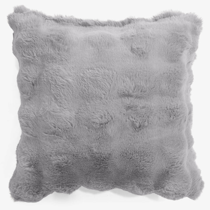 Pudebetræk 47 x 47cm - Imiteret Pels Bubble Grå 01