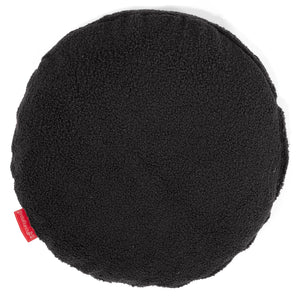 Rund Pudebetræk 50cm - Boucle Grafit Grå