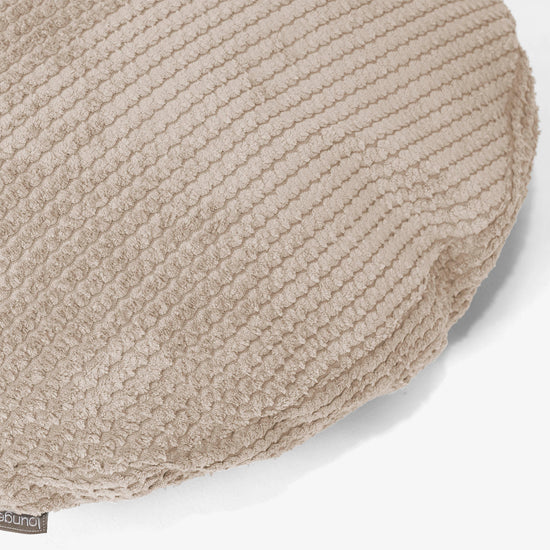 Rund Pudebetræk 50cm  - Pom Pom Cremefarvet 02