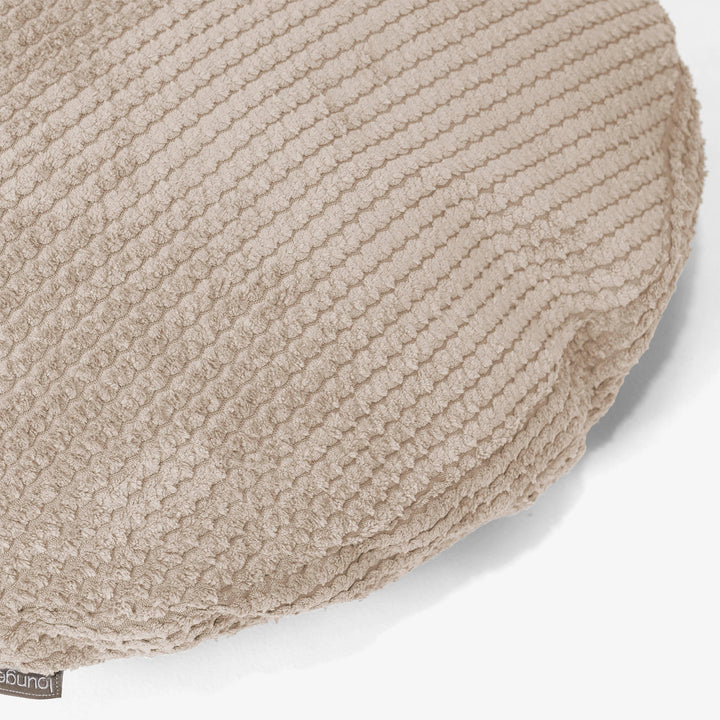 Rund Pudebetræk 50cm  - Pom Pom Cremefarvet 02