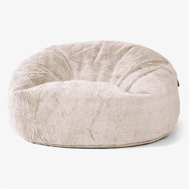 Sækkestol Sofa 'Mammut' - Imiteret Kaninpels Gyldenbrun 01