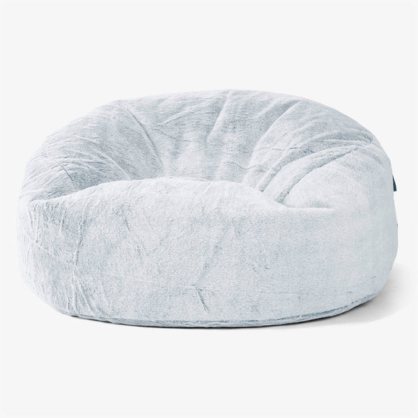 Sækkestol Sofa 'Mammut' - Imiteret Kaninpels Støvet Blå 01