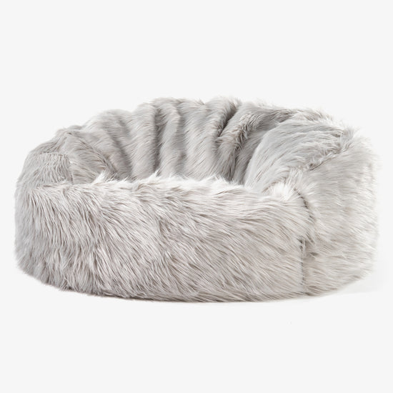 Sækkestol Sofa Mammut - Mongolsk Imiteret Pels Grå 01