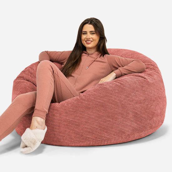 Sækkestol Sofa 'Mammut' - Pom Pom Græskarorange 01