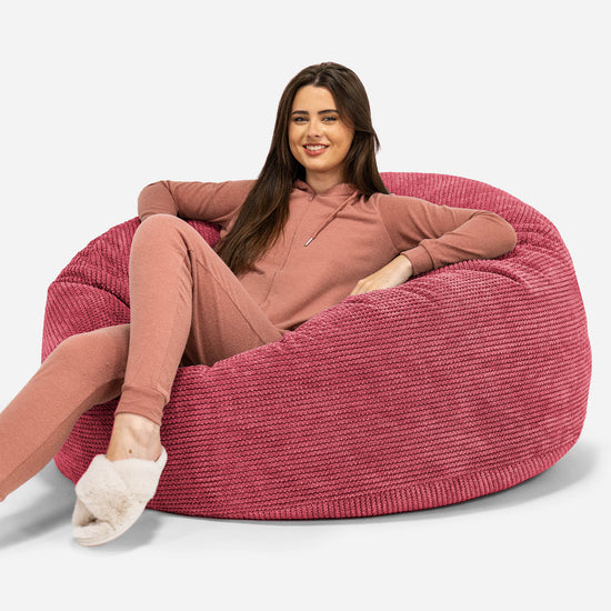 Sækkestol Sofa 'Mammut' - Pom Pom Pastelrød 01
