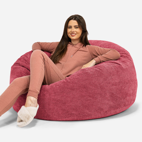 Sækkestol Sofa 'Mammut' - Pom Pom Pastelrød 01