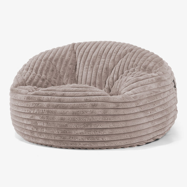 Sækkestol Sofa 'Mammut' - Ultraplysfløjl Mink 01