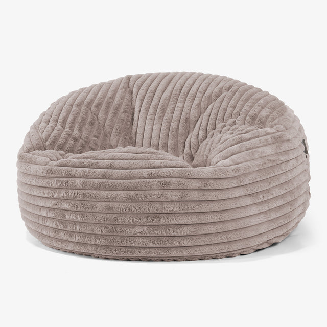 Sækkestol Sofa 'Mammut' - Ultraplysfløjl Mink 01