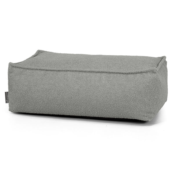 Stor Fodskammel - Boucle Grå