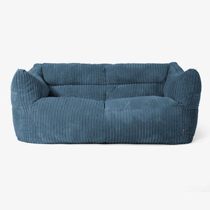 Victor Sækkesofa - Klassisk Jernbanefløjl Navy