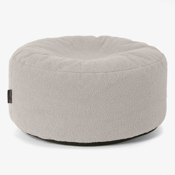 Rund Puf - Boucle Elfenben 01